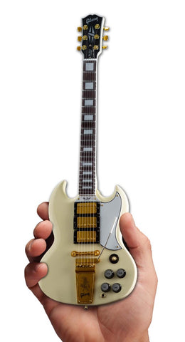 Axe Heaven Gibson 1964 SG Custom White Mini Guitar Collectible