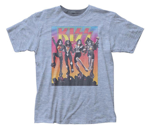 KISS Vintage Inspired Destroyer Fitted Jersey T-Shirt
