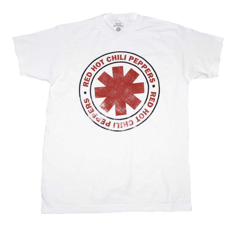 Red Hot Chili Peppers Distressed Outline Logo T-Shirt