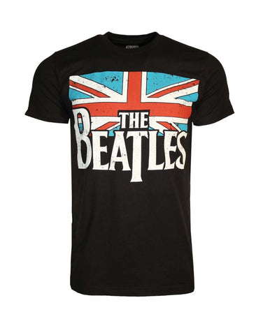 Beatles Distressed British Flag T-Shirt